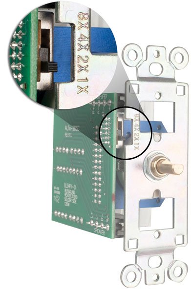 Russound - ALT-126R 126 Watt Impedance Matching Volume Control in wall speaker wiring diagram 